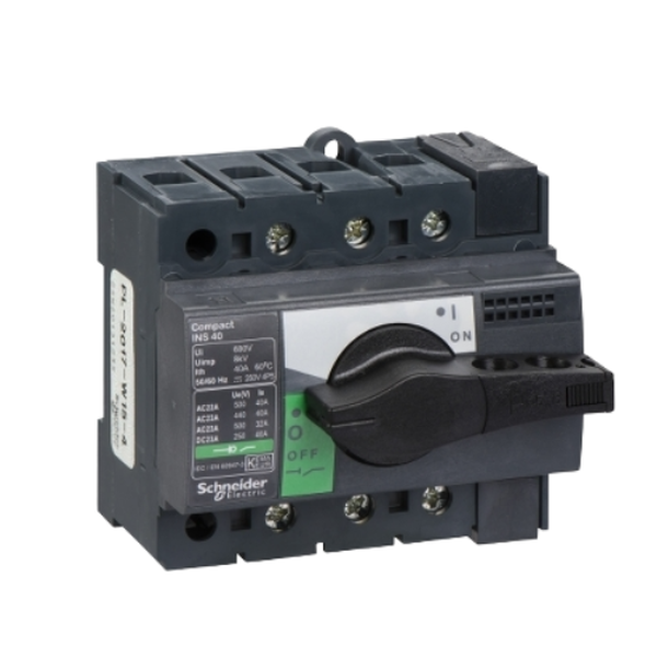Cầu Dao Cắt Tải Compact INS40 3P 40A tay vặn ngắn (Schneider)