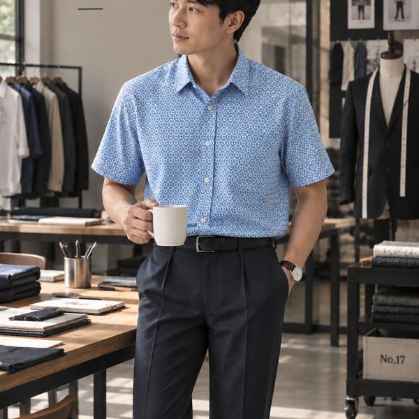 Áo Sơ mi Cotton - Mẫu KHÔI
