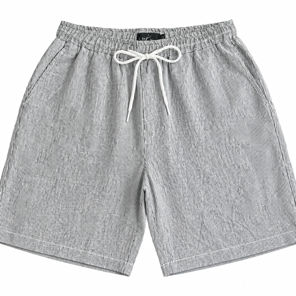 Quần Short Nam Cotton Cao Cấp - Kẻ Sọc 