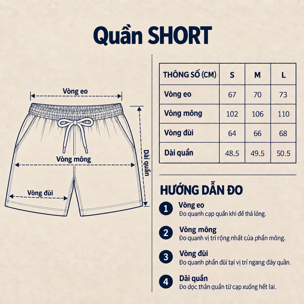 Quần Short Nam Cotton Cao Cấp - Xanh Biển