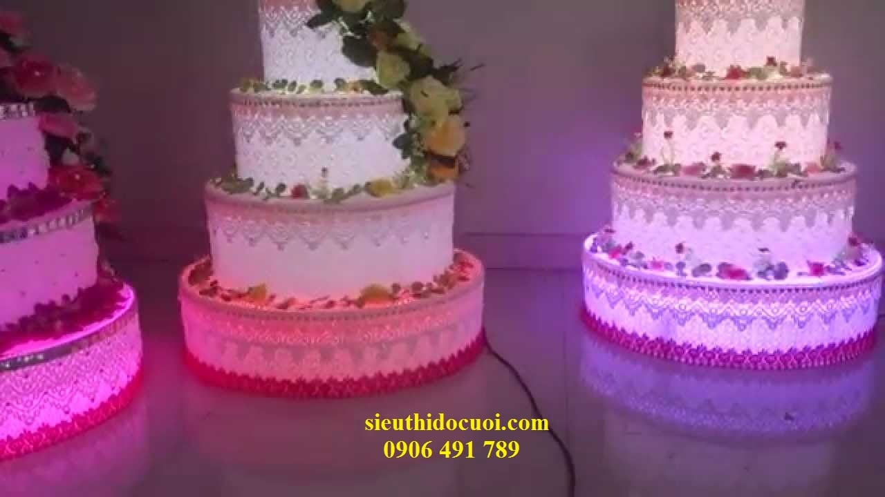Bánh kem trang trí có đèn led Bánh kem trang trí có đèn led