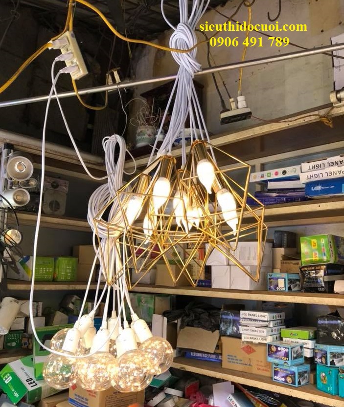 Bộ dây chóp thoi đèn led trang trí Bộ dây chóp thoi đèn led trang trí