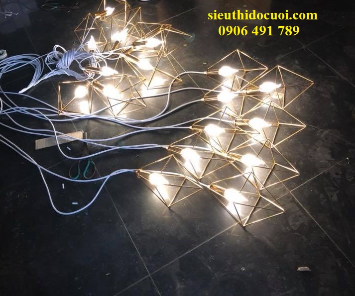 Bộ dây chóp thoi đèn led trang trí Bộ dây chóp thoi đèn led trang trí