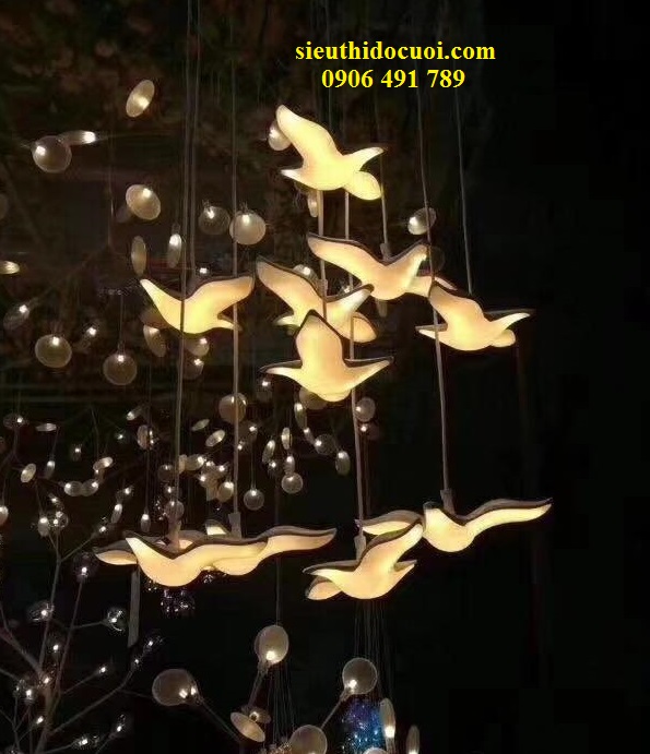 Bộ thả chim đèn led trang trí Bộ thả chim đèn led trang trí