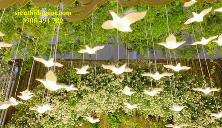Bộ thả chim đèn led trang trí Bộ thả chim đèn led trang trí
