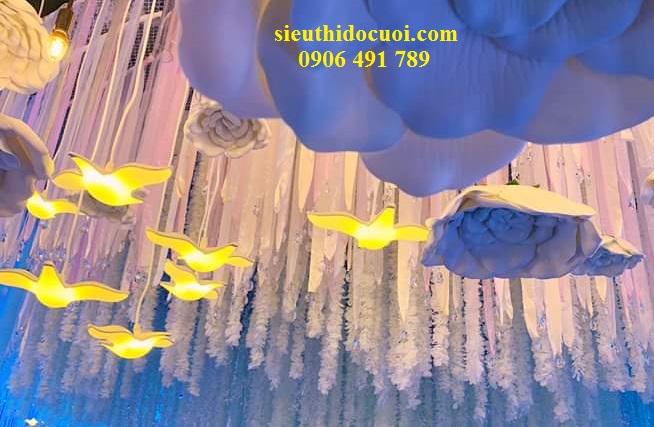 Bộ thả chim đèn led trang trí Bộ thả chim đèn led trang trí