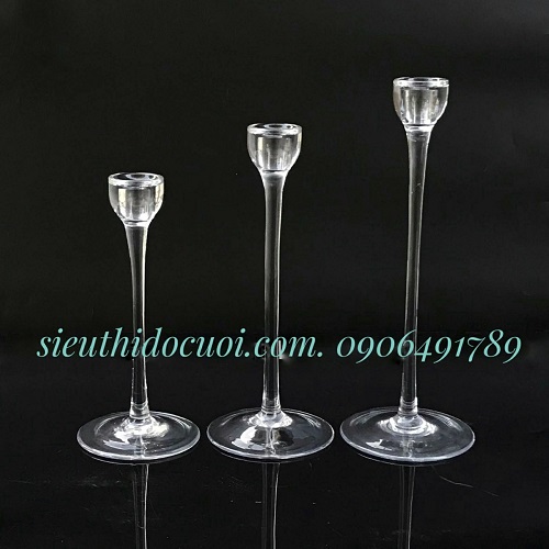 Chân đế đèn cầy thủy tinh Chân đế đèn cầy thủy tinh