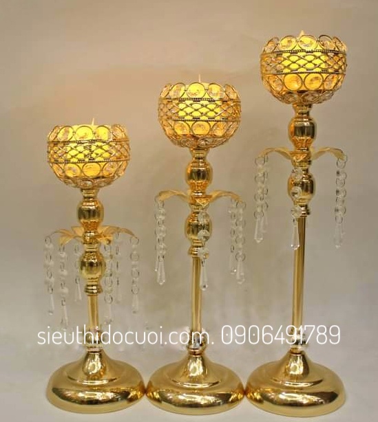 Chân nến trang trí tiệc cưới Chân nến trang trí tiệc cưới