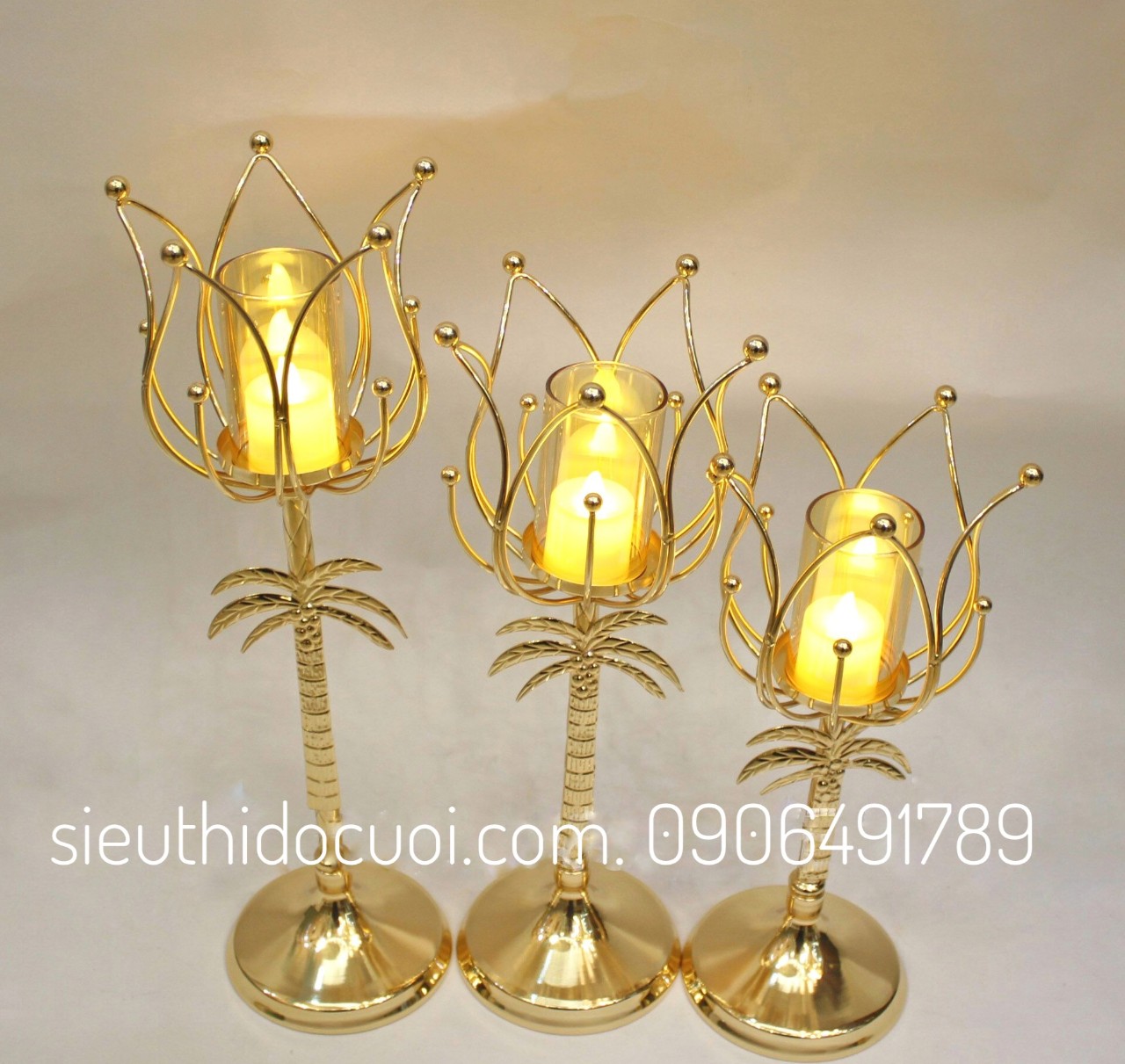 Chân nến trang trí tiệc cưới Chân nến trang trí tiệc cưới