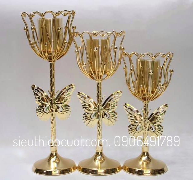 Chân nến trang trí tiệc cưới mẫu CN-01 Chân nến trang trí tiệc cưới mẫu CN-01