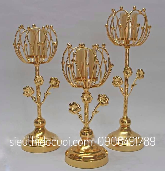 Chân nến trang trí tiệc cưới Chân nến trang trí tiệc cưới