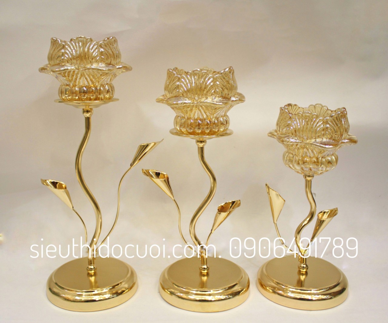 Chân nến trang trí tiệc cưới Chân nến trang trí tiệc cưới