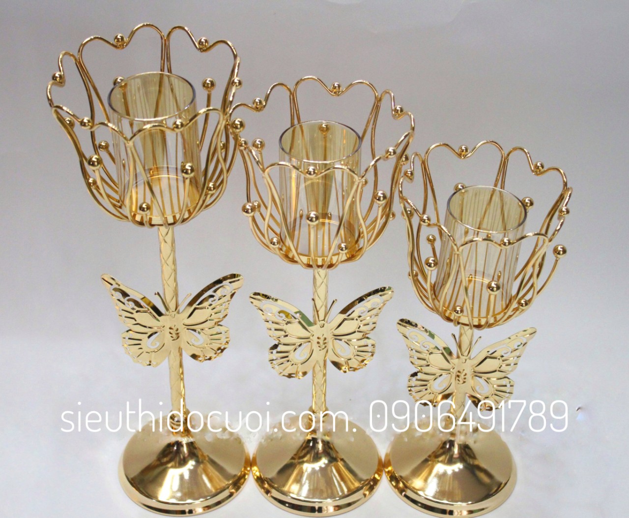 Chân nến trang trí tiệc cưới mẫu CN-01 Chân nến trang trí tiệc cưới mẫu CN-01