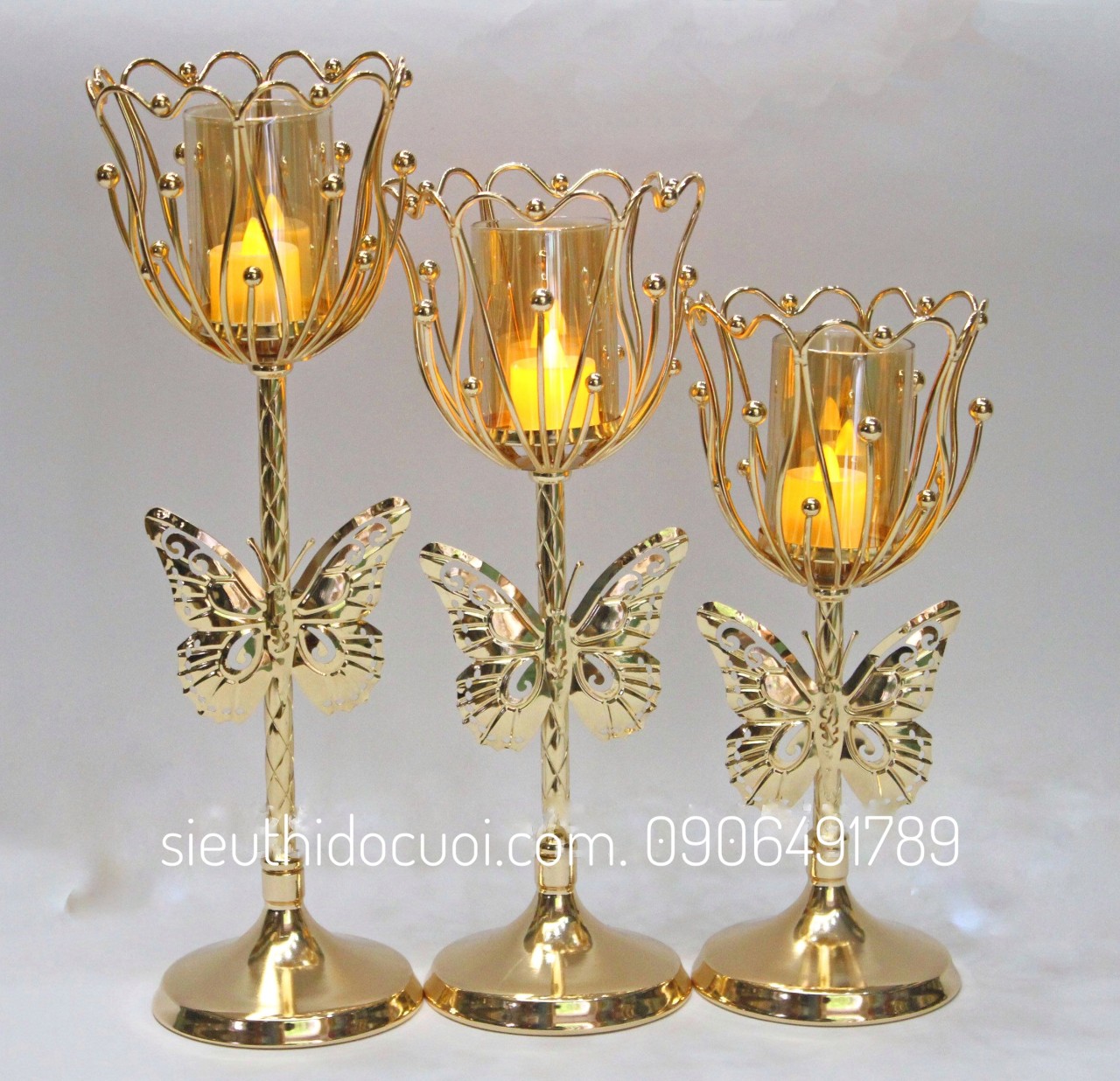 Chân nến trang trí tiệc cưới mẫu CN-01 Chân nến trang trí tiệc cưới mẫu CN-01