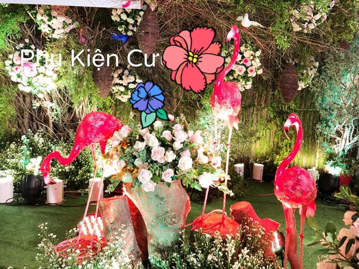 Chim hồng hạc trang trí Chim hồng hạc trang trí