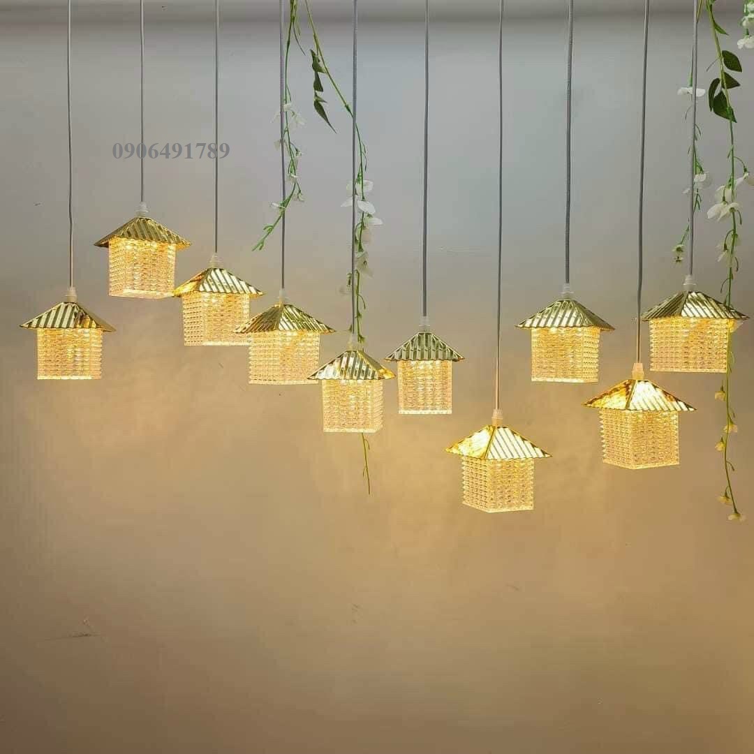 Dây đèn trang trí đám cưới thả ngôi nhà led Dây đèn trang trí đám cưới thả ngôi nhà led