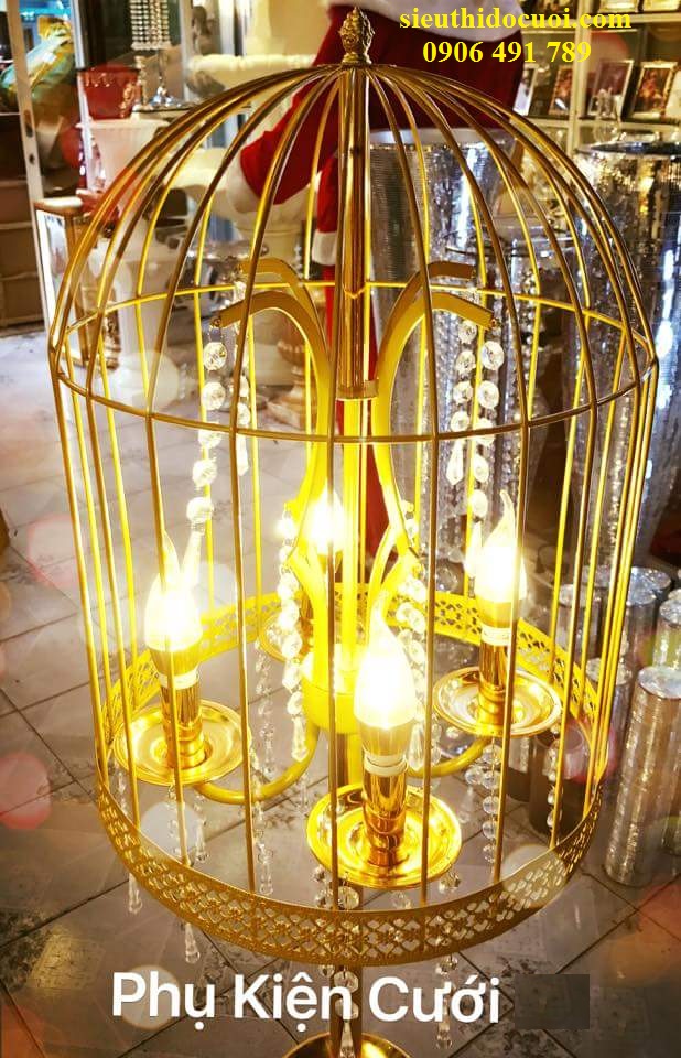 Đèn chùm nến lồng chim Đèn chùm nến lồng chim