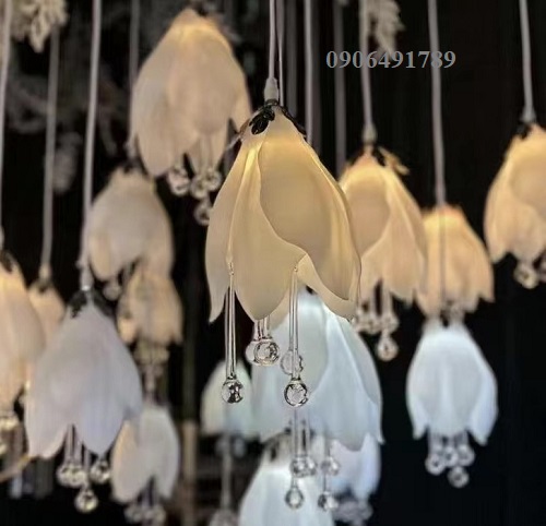 Đèn đám cưới thả hoa mộc lan Đèn đám cưới thả hoa mộc lan