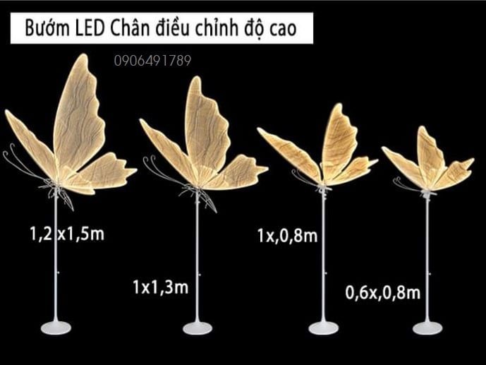 Đèn dẫn lối sân khấu bướm led lớn Đèn dẫn lối sân khấu bướm led lớn