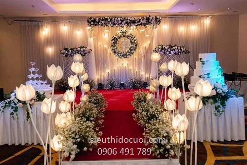 Đèn dẫn lối hoa sen Đèn dẫn lối hoa sen