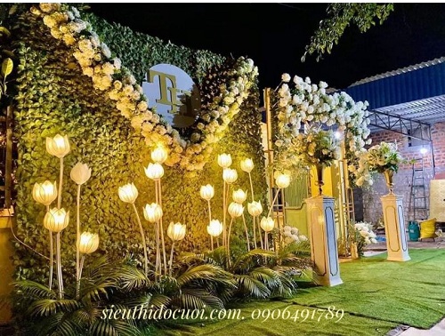 Đèn dẫn lối sân khấu hoa sen Đèn dẫn lối sân khấu hoa sen