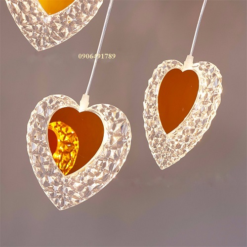Đèn led đám cưới thả trái tim Đèn led đám cưới thả trái tim