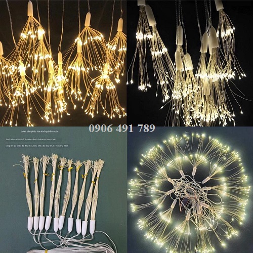 Đèn led trang trí đám cưới thả pháo hoa Đèn led trang trí đám cưới thả pháo hoa