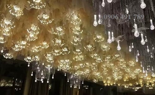 Đèn led trang trí đám cưới thả pháo hoa Đèn led trang trí đám cưới thả pháo hoa