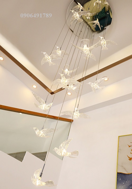 Led chim trong suốt làm đèn chùm Led chim trong suốt làm đèn chùm