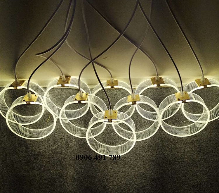 Đèn trang trí rạp cưới thả led mica Đèn trang trí rạp cưới thả led mica