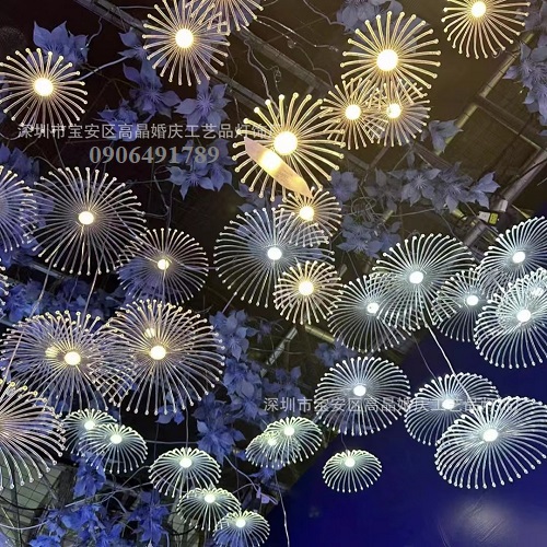 Đèn trang trí rạp cưới thả led bồ công anh Đèn trang trí rạp cưới thả led bồ công anh