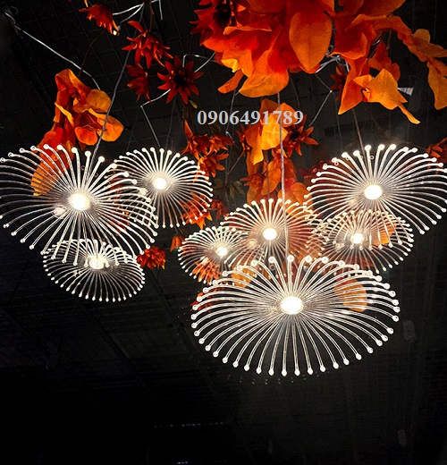 Đèn trang trí rạp cưới thả led bồ công anh Đèn trang trí rạp cưới thả led bồ công anh
