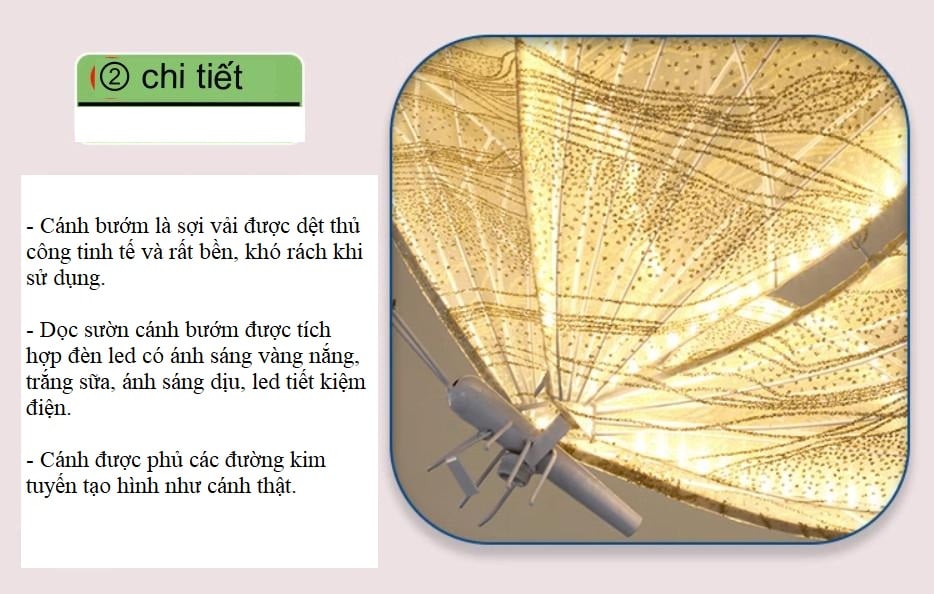 Đèn dẫn lối sân khấu bướm led lớn Đèn dẫn lối sân khấu bướm led lớn