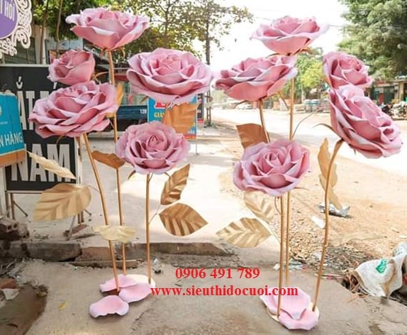 Hoa mút xốp trang trí Hoa mút xốp trang trí
