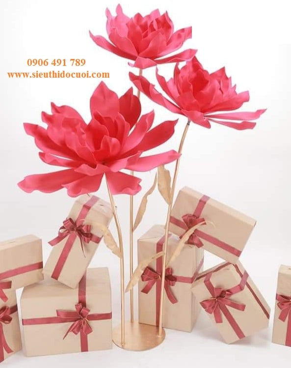 Hoa mút xốp trang trí Hoa mút xốp trang trí