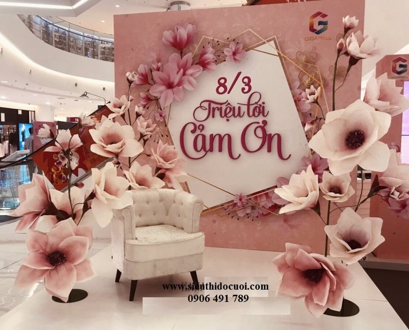 Hoa mút xốp trang trí Hoa mút xốp trang trí