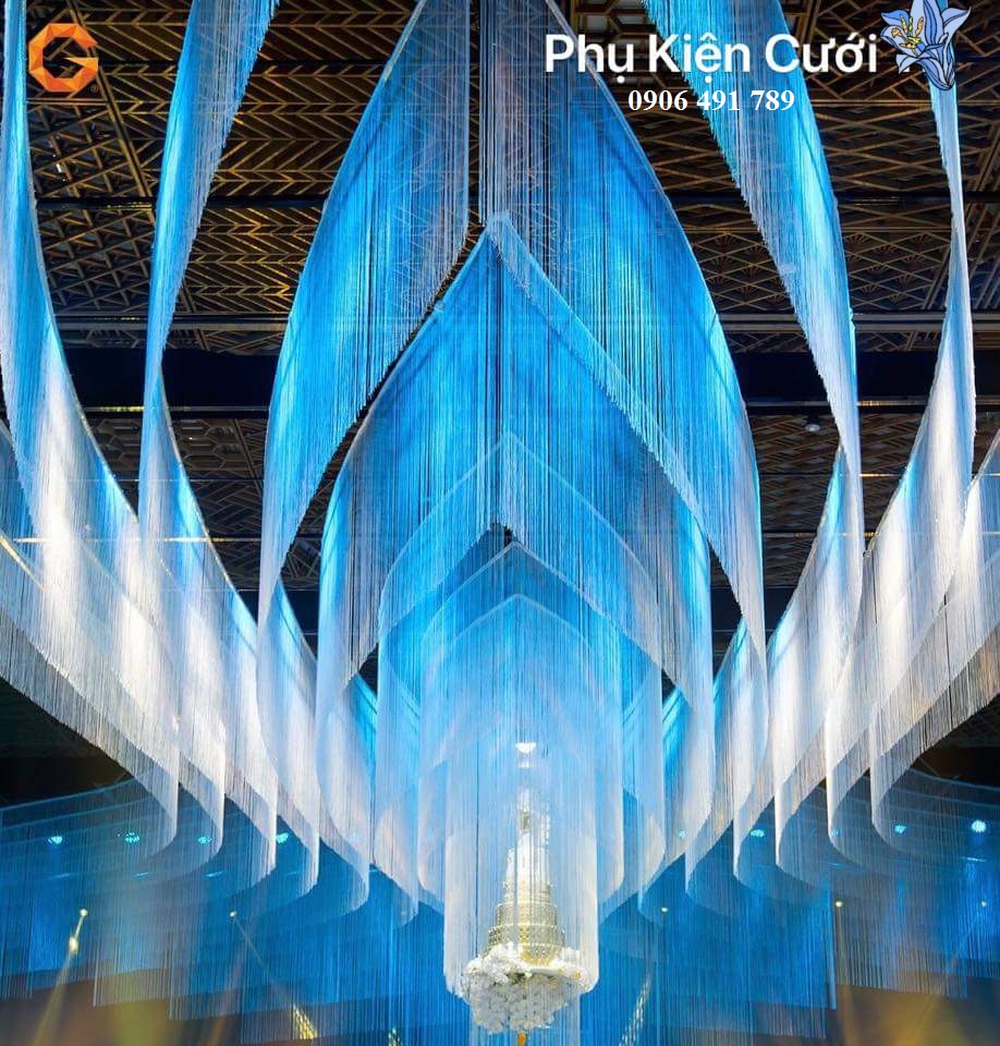 Rèm chỉ, màn chỉ trang trí Rèm chỉ, màn chỉ trang trí
