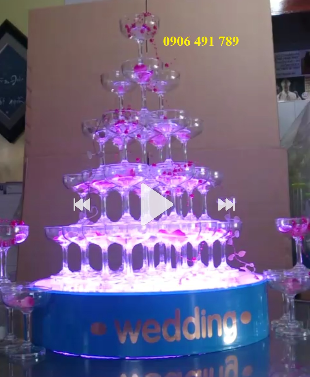 Tháp ly xếp 5 tầng Tháp ly xếp 5 tầng
