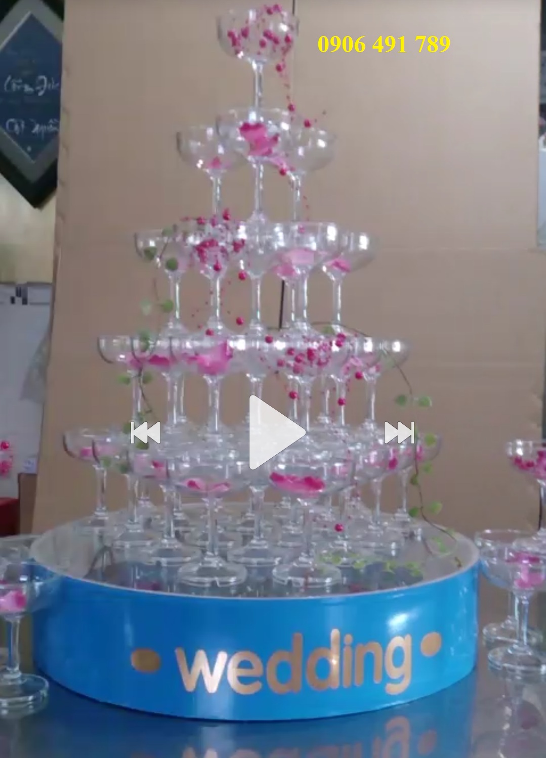 Tháp ly xếp 5 tầng Tháp ly xếp 5 tầng