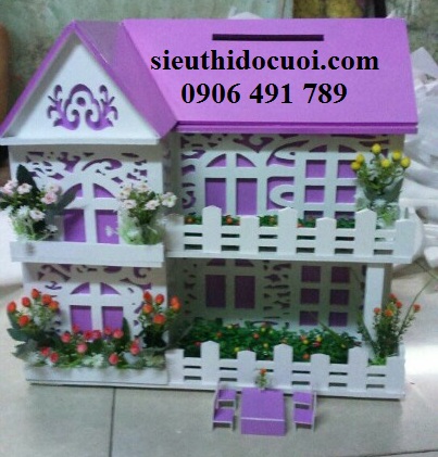 Thùng tiền hình ngôi nhà Thùng tiền hình ngôi nhà