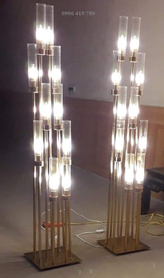 Trụ đèn led 10 ngọn có chụp đèn Trụ đèn led 10 ngọn có chụp đèn