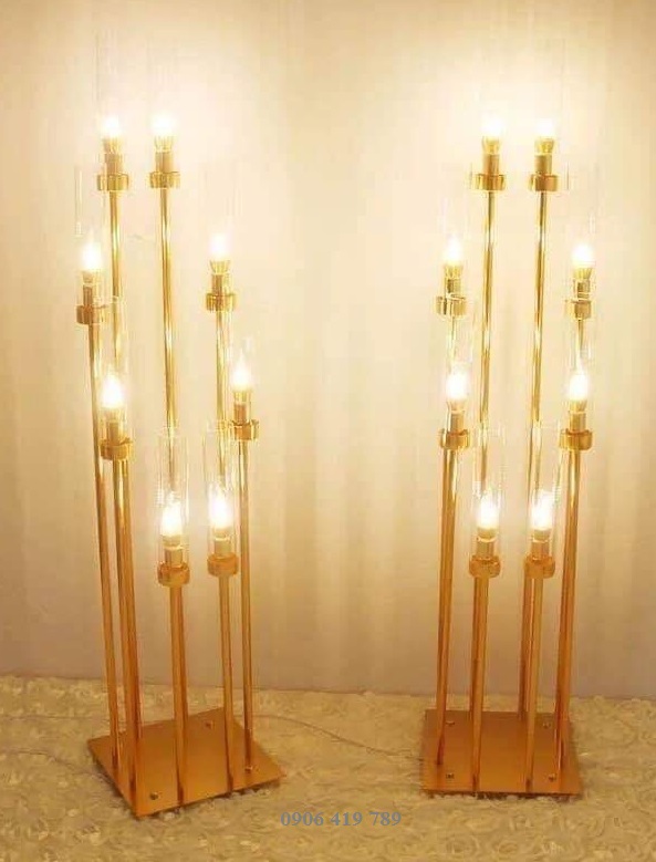 Trụ đèn led 8 ngọn có chụp đèn Trụ đèn led 8 ngọn có chụp đèn