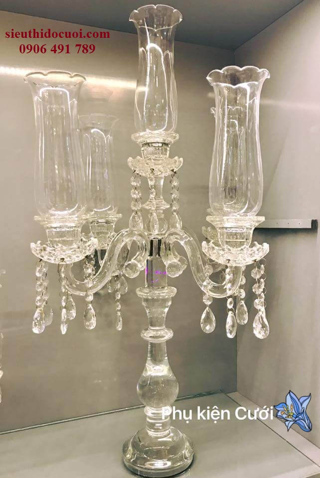 Trụ nến pha lê Trụ nến pha lê