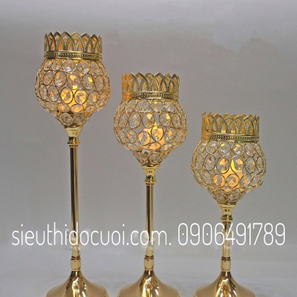 Chân nến trang trí tiệc cưới mẫu CN-03