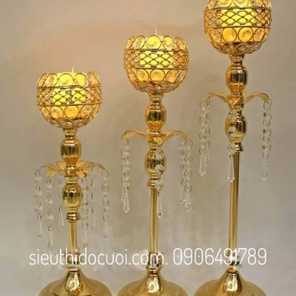 Chân nến trang trí tiệc cưới mẫu CN-06