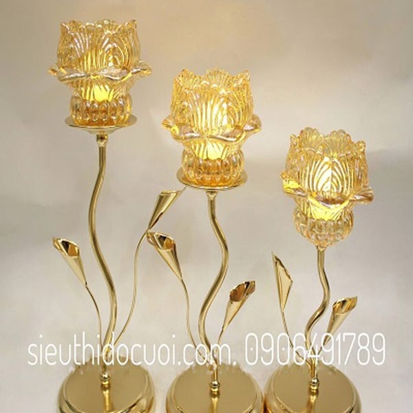 Chân nến trang trí tiệc cưới mẫu CN-07