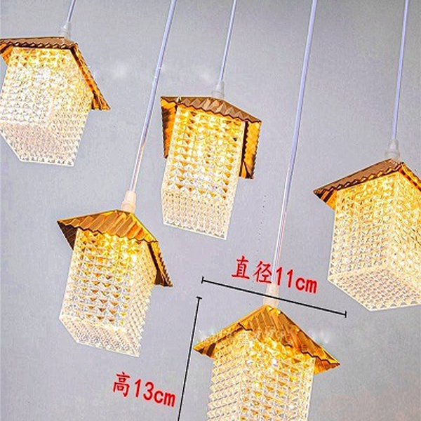 Dây đèn trang trí đám cưới thả ngôi nhà led