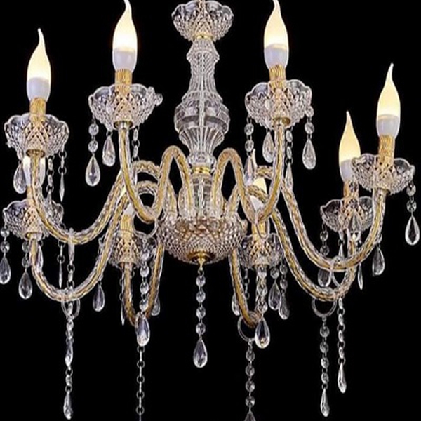 Đèn chùm nhựa trang trí đám cưới mẫu DC-04 (8 tay)