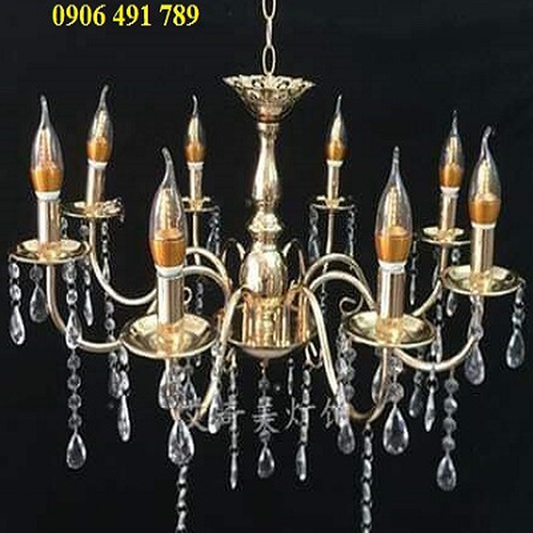 Đèn chùm trang trí rạp cưới mẫu DC-07 (8 tay sắt)