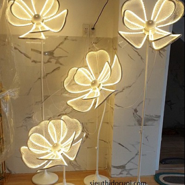 Đèn dẫn lối đám cưới hoa led đại 3D mẫu DL-10